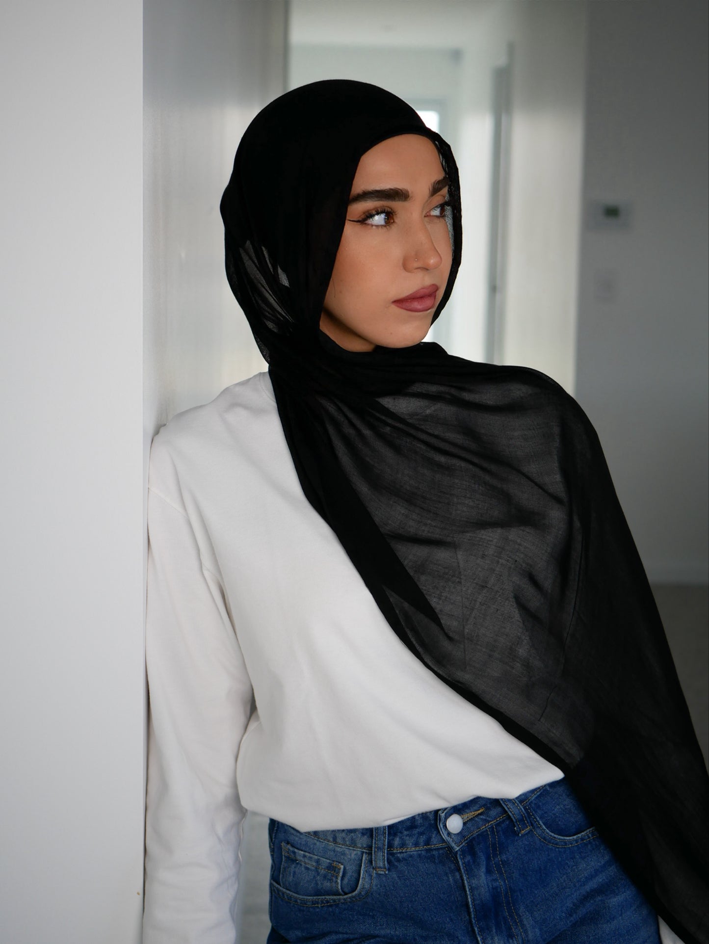 Black hijab + undercap