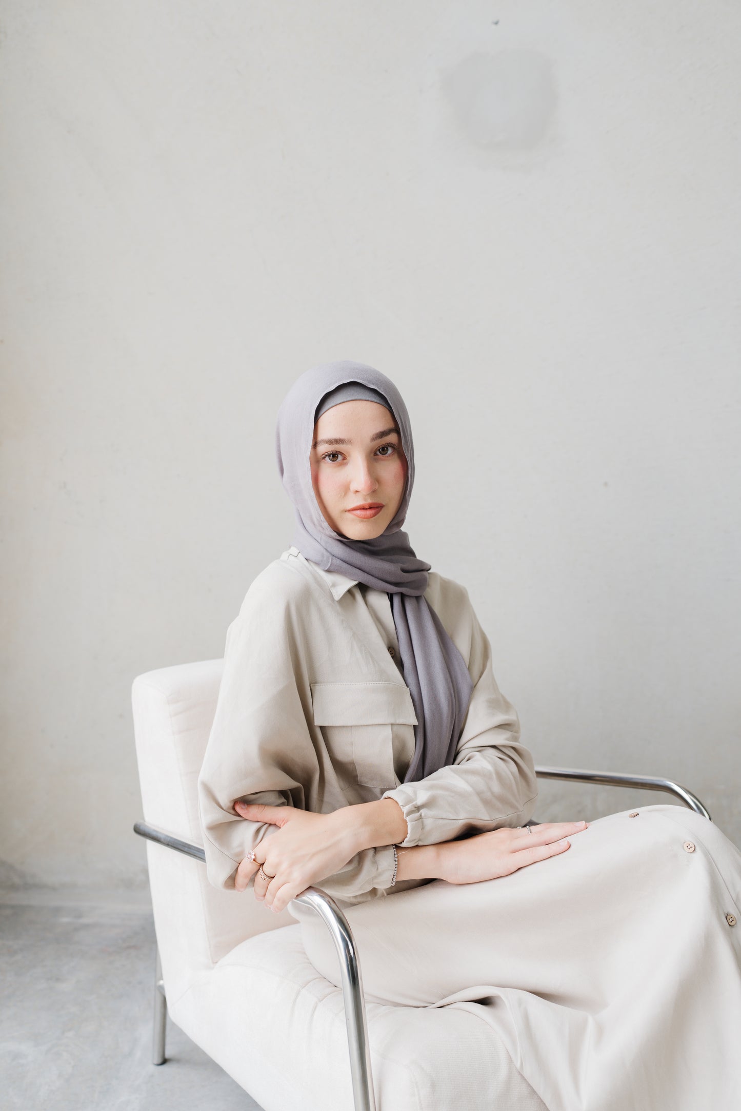 frost Grey hijab + undercap